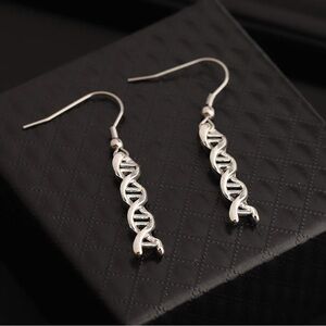 Sterling Silver DNA Earrings